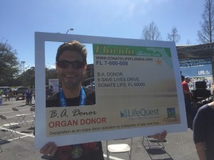 I was already an organ donor ... but I still got to take my fake ID pic!