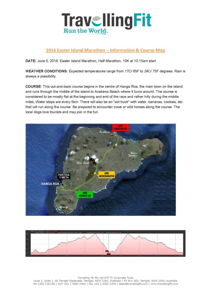 2016 Easter Island - Info & Course Map