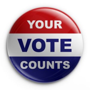 3d rendering of a badge for the 2008 presidential election